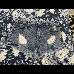 Forever 21 Size 26 Distressed Jean Shorts